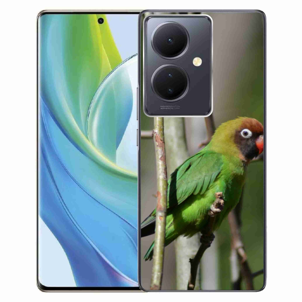 Gélový kryt mmCase na Vivo V29 Lite 5G - papagáj agapornis