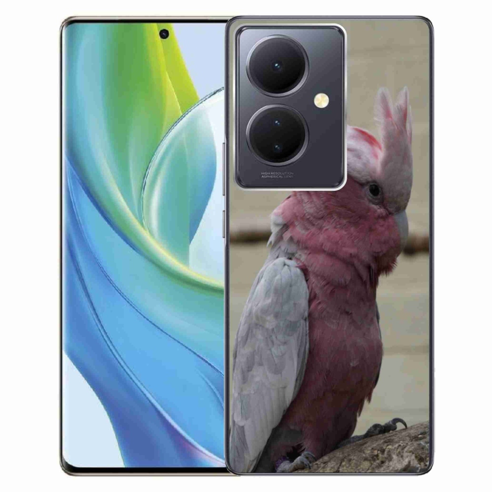 Gélový kryt mmCase na Vivo V29 Lite 5G - papagáj kakadu ružový