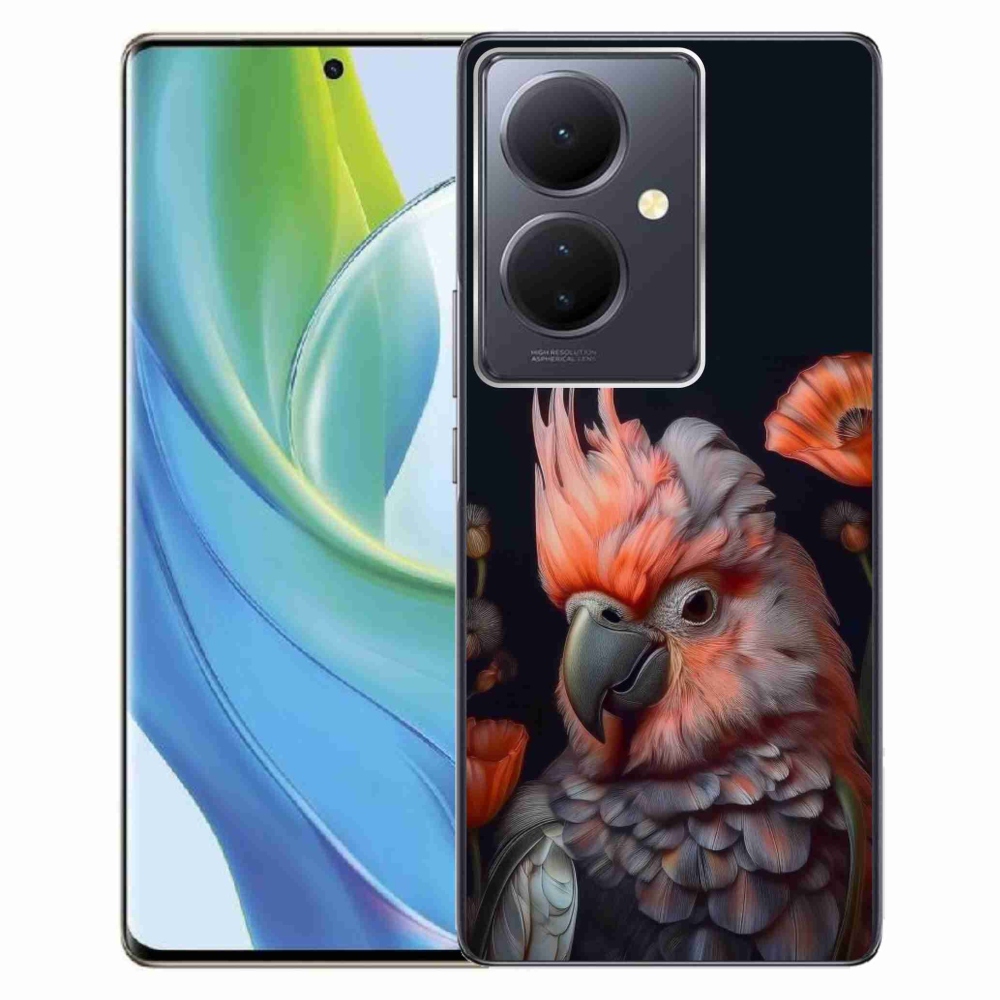 Gélový kryt mmCase na Vivo V29 Lite 5G - papagáj kakadu vo farbách