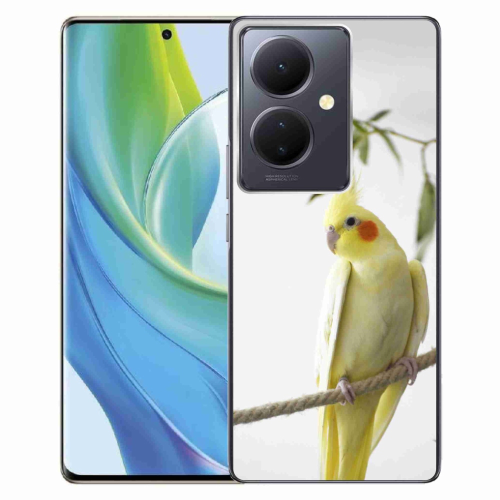 Gélový kryt mmCase na Vivo V29 Lite 5G - papagáj korela chocholatá