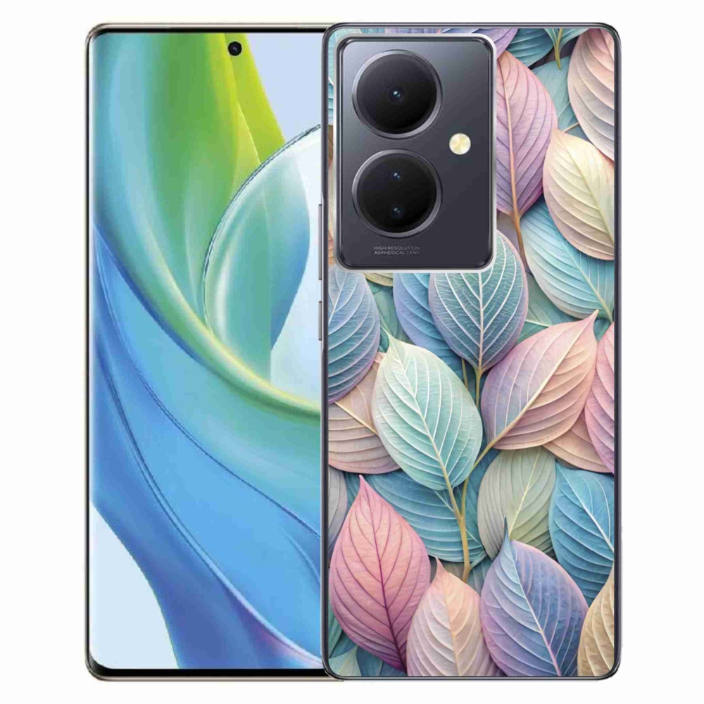 Gélový kryt mmCase na Vivo V29 Lite 5G - pastelové listy