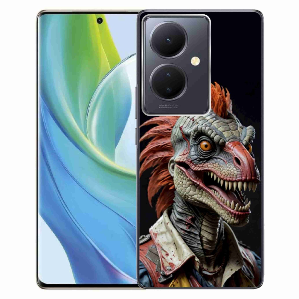 Gélový kryt mm Case na Vivo V29 Lite 5G - punk dinosaurus
