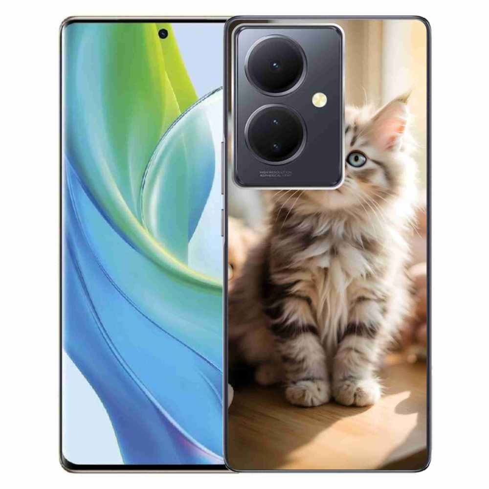 Gélový kryt mmCase na Vivo V29 Lite 5G - roztomilé mačiatko 10