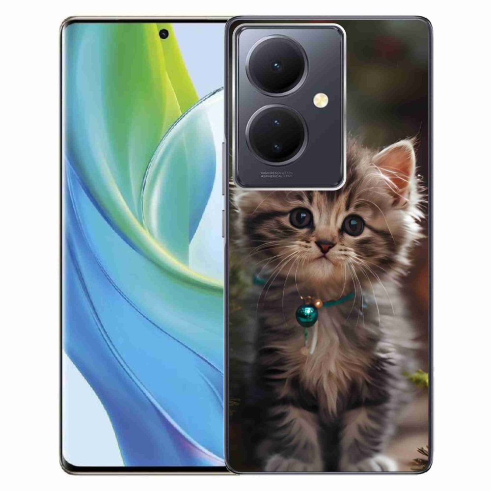 Gélový kryt mmCase na Vivo V29 Lite 5G - roztomilé mačiatko 11