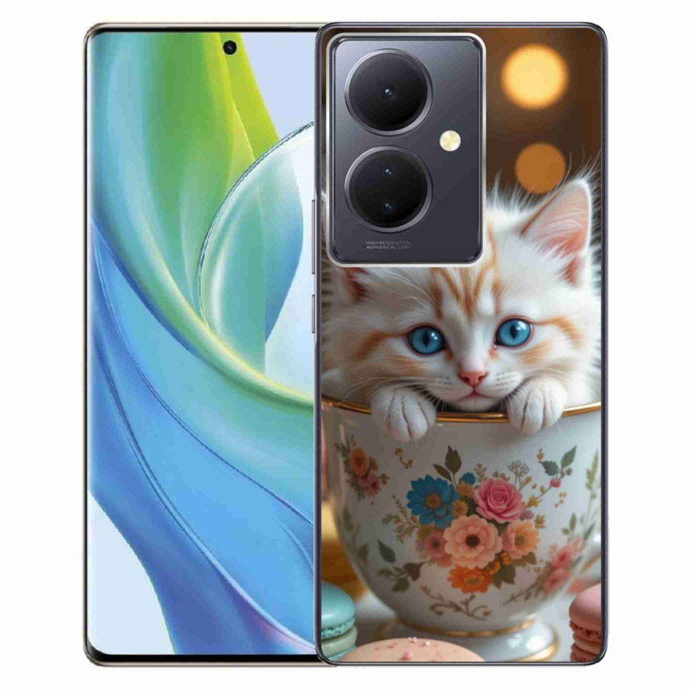 Gélový kryt mmCase na Vivo V29 Lite 5G - roztomilé mačiatko 6