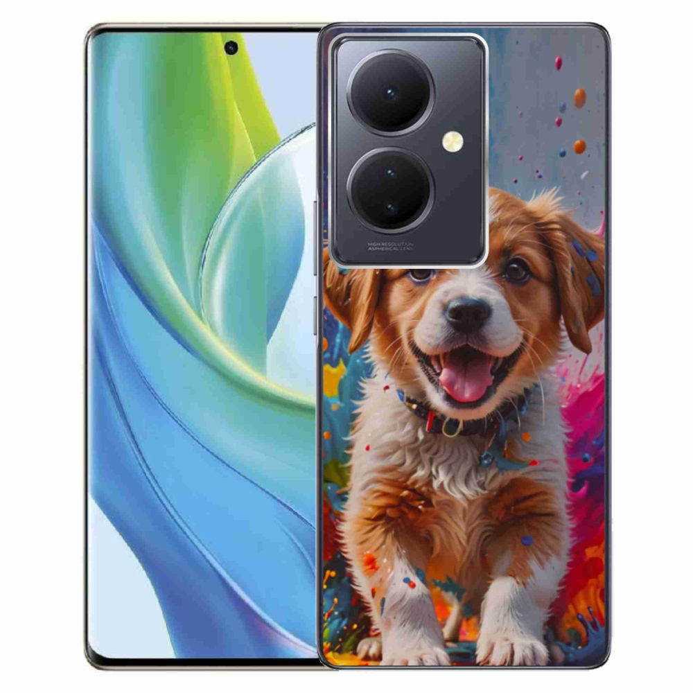 Gélový kryt mmCase na Vivo V29 Lite 5G - roztomilé šteňa 3