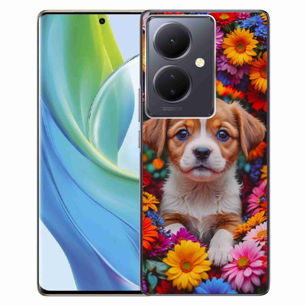 Gélový kryt mmCase na Vivo V29 Lite 5G - roztomilé šteňa