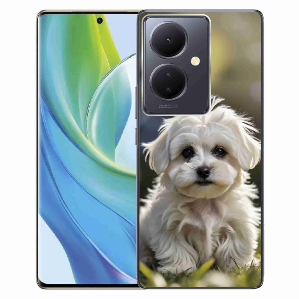 Gélový kryt mmCase na Vivo V29 Lite 5G - roztomilý maltézsky psík