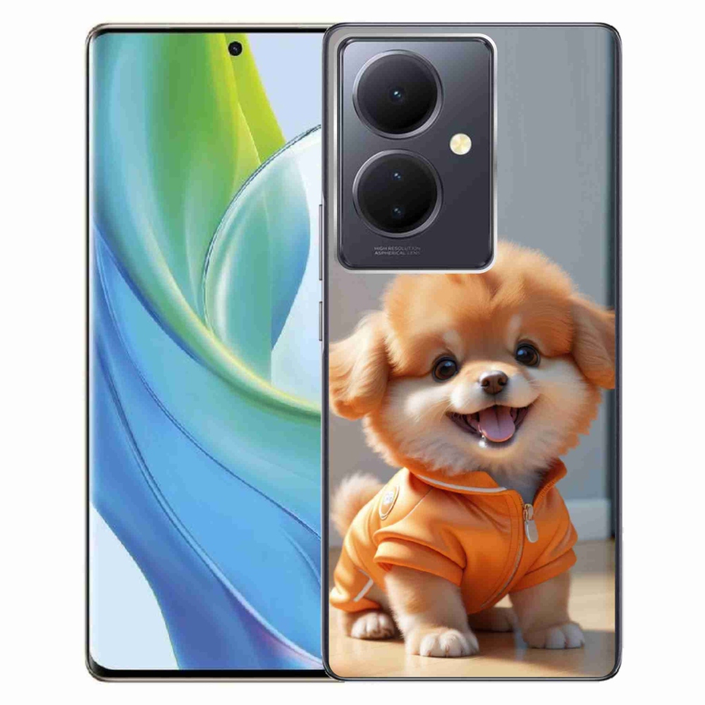 Gélový kryt mmCase na Vivo V29 Lite 5G - roztomilý pomeranian v mikine