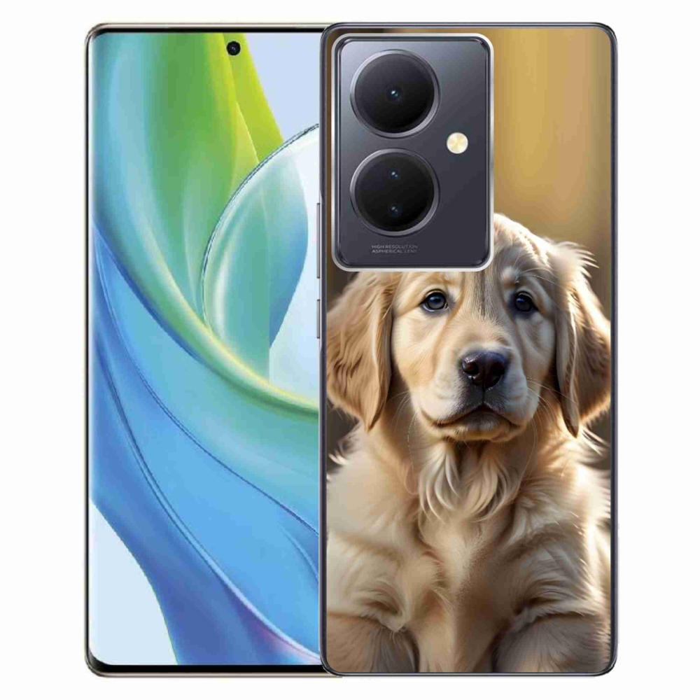 Gélový kryt mmCase na Vivo V29 Lite 5G - roztomilý zlatý retriever