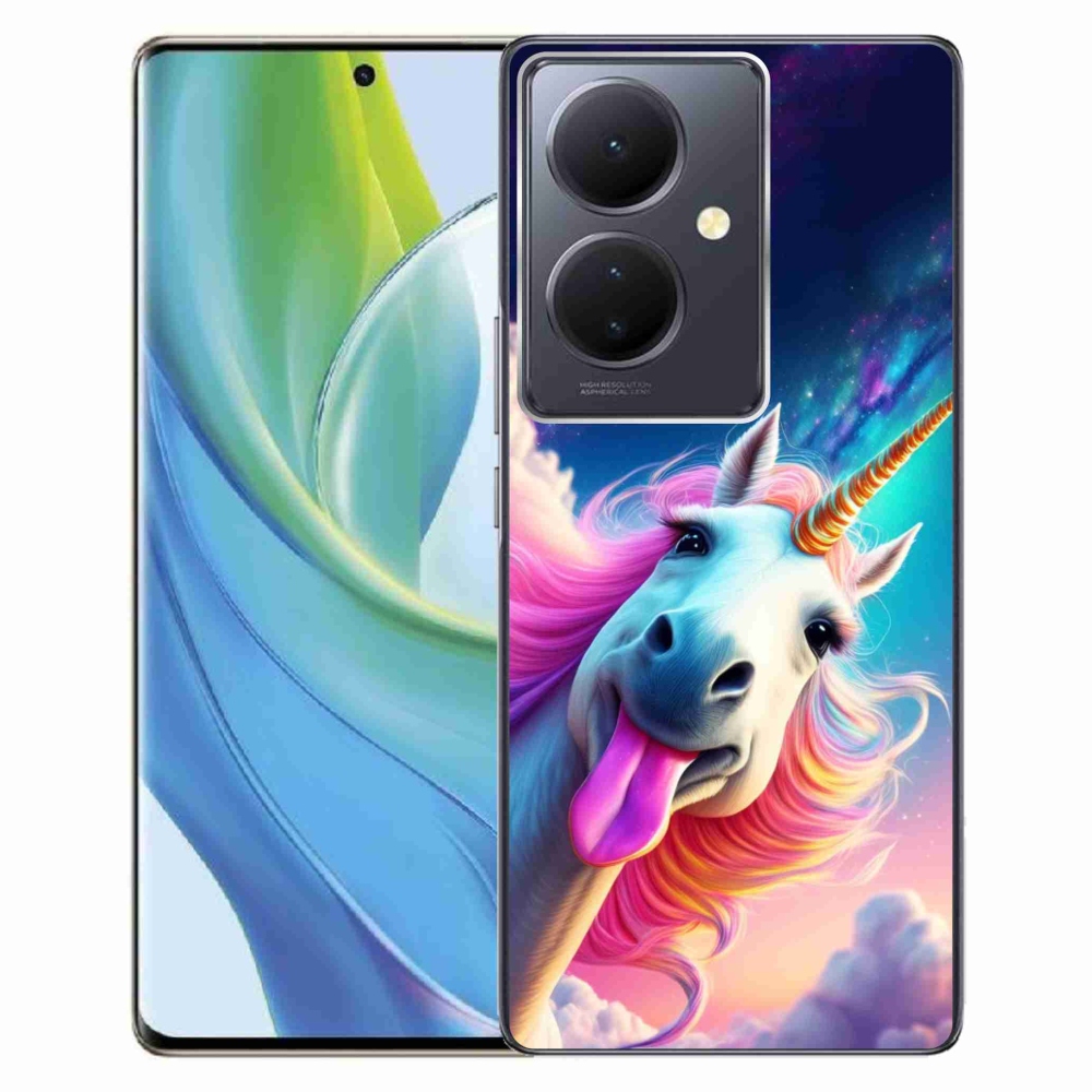 Gélový kryt mmCase na Vivo V29 Lite 5G - šialený jednorožec