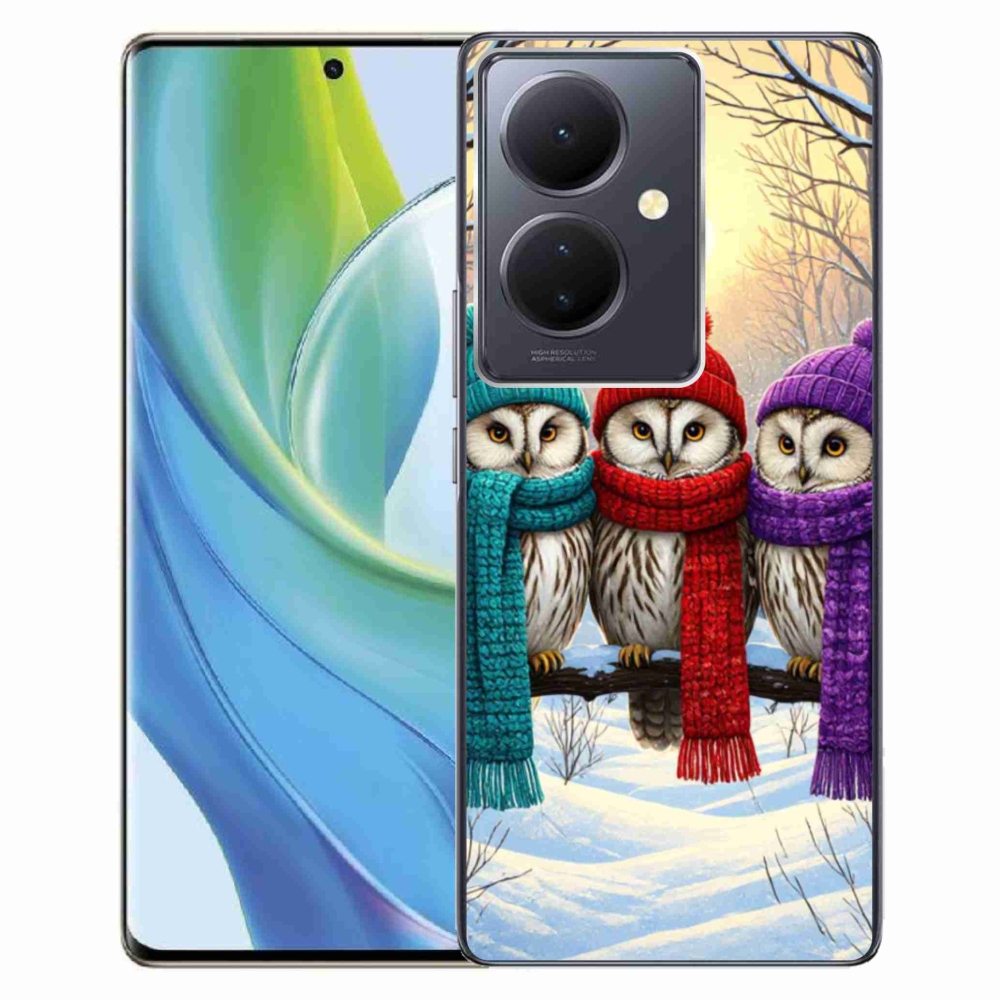 Gélový kryt mmCase na Vivo V29 Lite 5G - soví priatelia