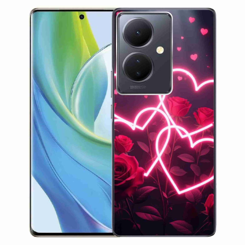 Gélový kryt mmCase na Vivo V29 Lite 5G - srdce lásky