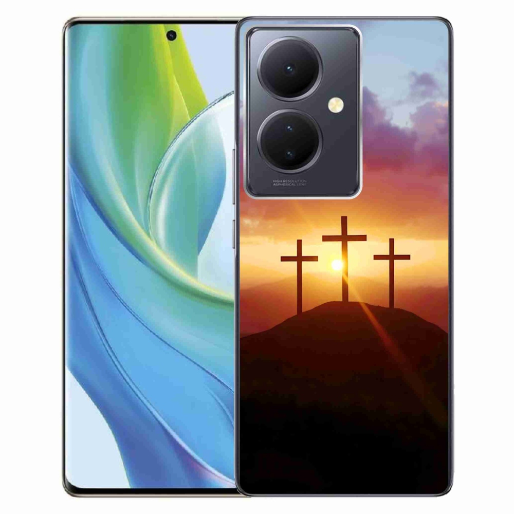 Gélový kryt mmCase na Vivo V29 Lite 5G - tri kríža