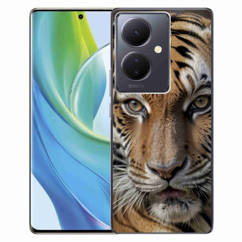 Gélový kryt mmCase na Vivo V29 Lite 5G - tigrie pohľad