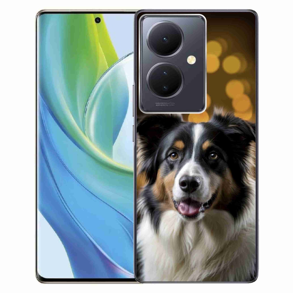 Gélový kryt mmCase na Vivo V29 Lite 5G - usmievavý austrálsky ovčiak