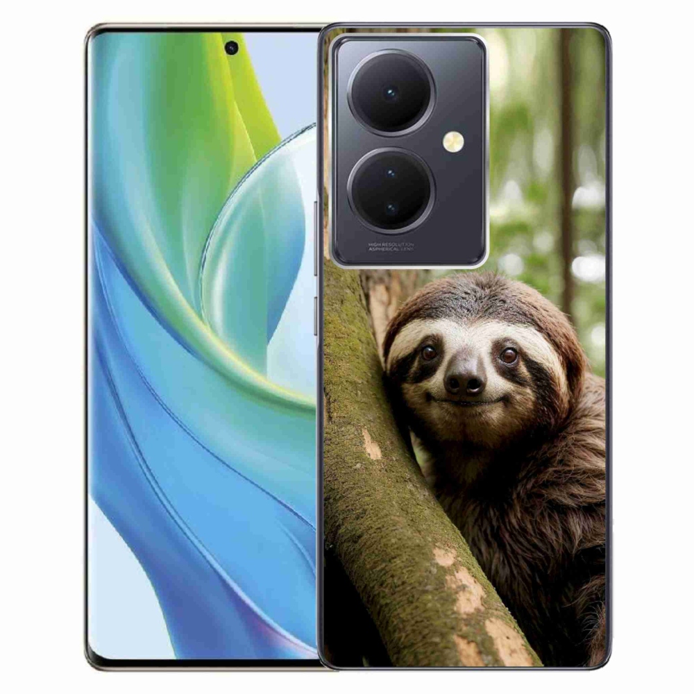 Gélový kryt mmCase na Vivo V29 Lite 5G - usmievavý leňochod