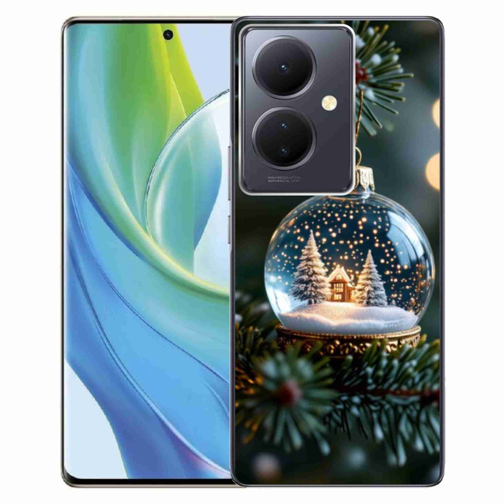Gélový kryt mmCase na Vivo V29 Lite 5G - vianočné gule 2