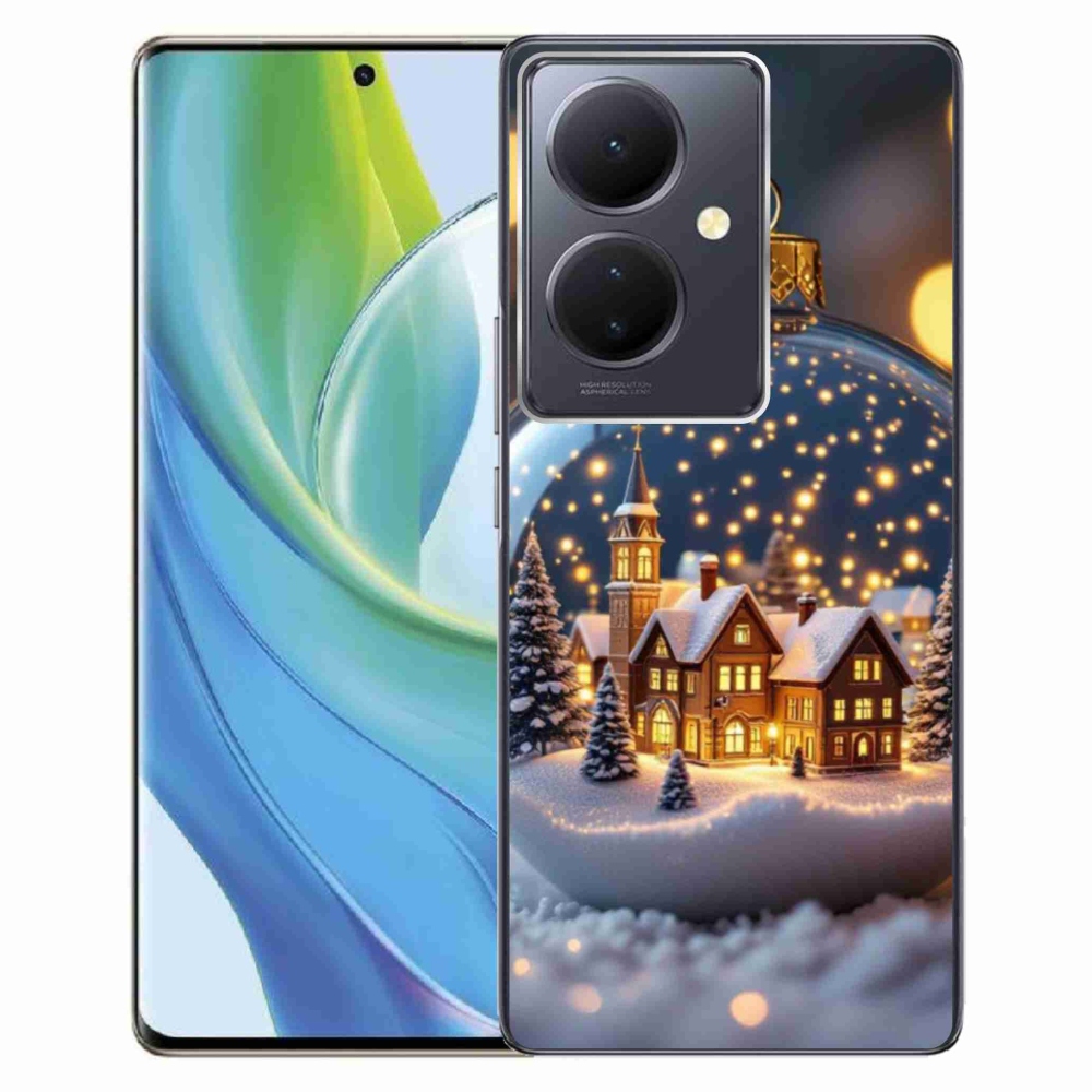 Gélový kryt mmCase na Vivo V29 Lite 5G - vianočné gule 4