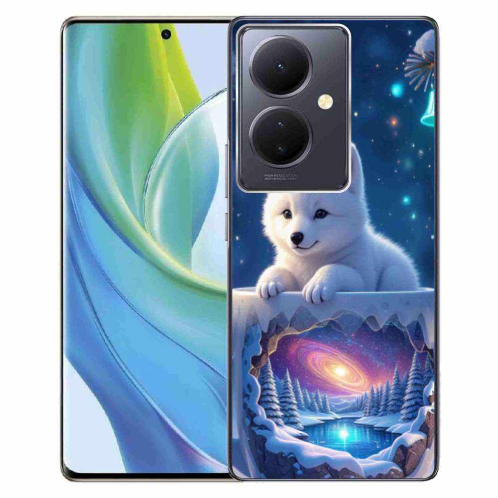 Gélový kryt mmCase na Vivo V29 Lite 5G - vianočné šteňa