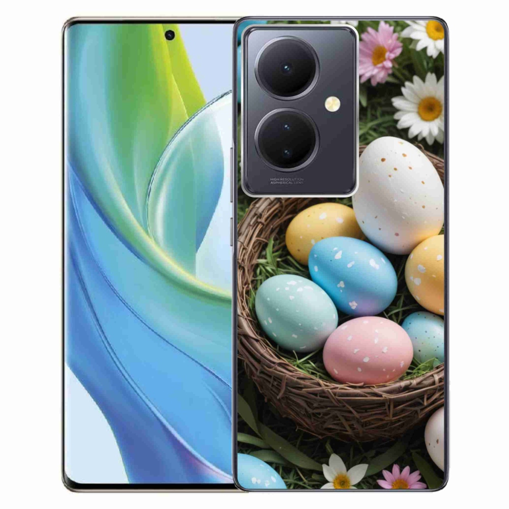 Gélový kryt mmCase na Vivo V29 Lite 5G - veľkonočné vajíčka 2