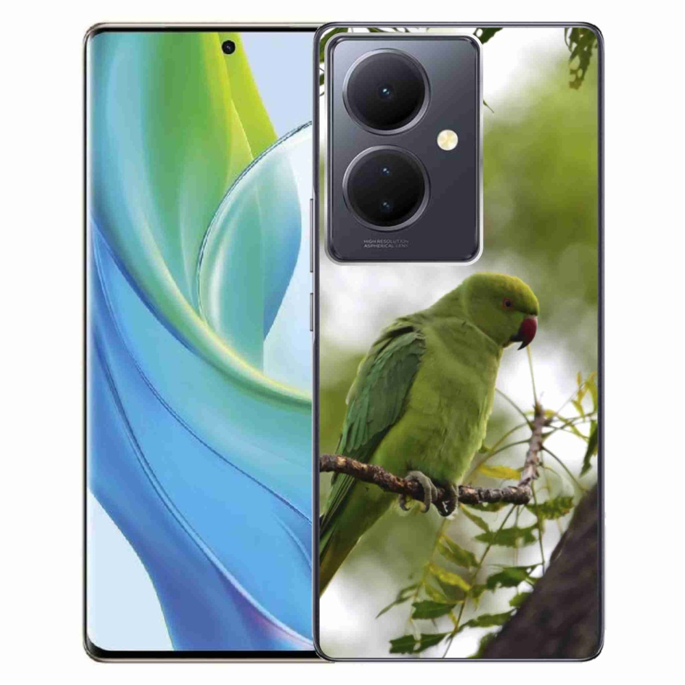 Gélový kryt mmCase na Vivo V29 Lite 5G - zelený papagáj