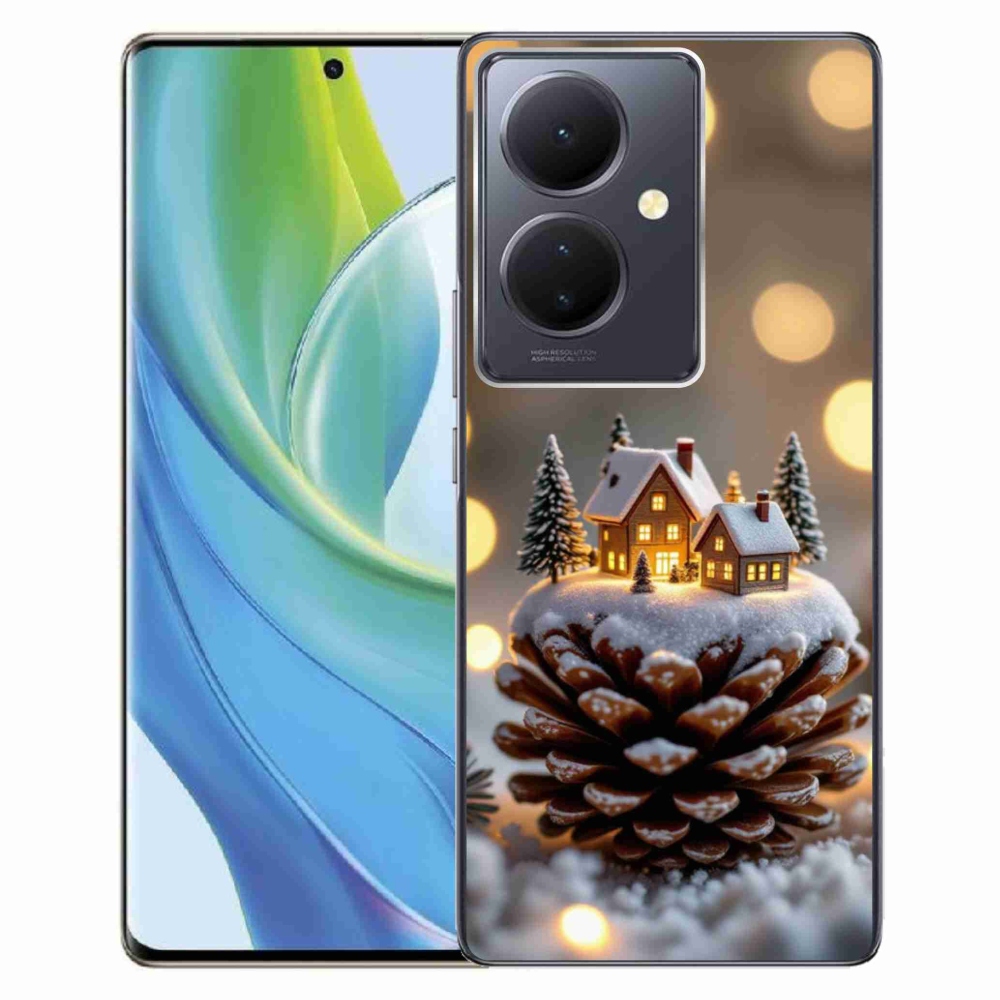 Gélový kryt mmCase na Vivo V29 Lite 5G - zimná dedinka