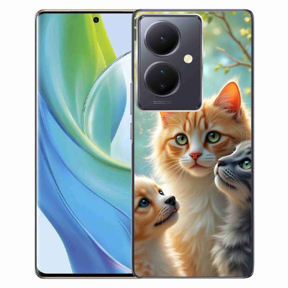 Gélový kryt mmCase na Vivo V29 Lite 5G - zvieracie priateľstvo 2