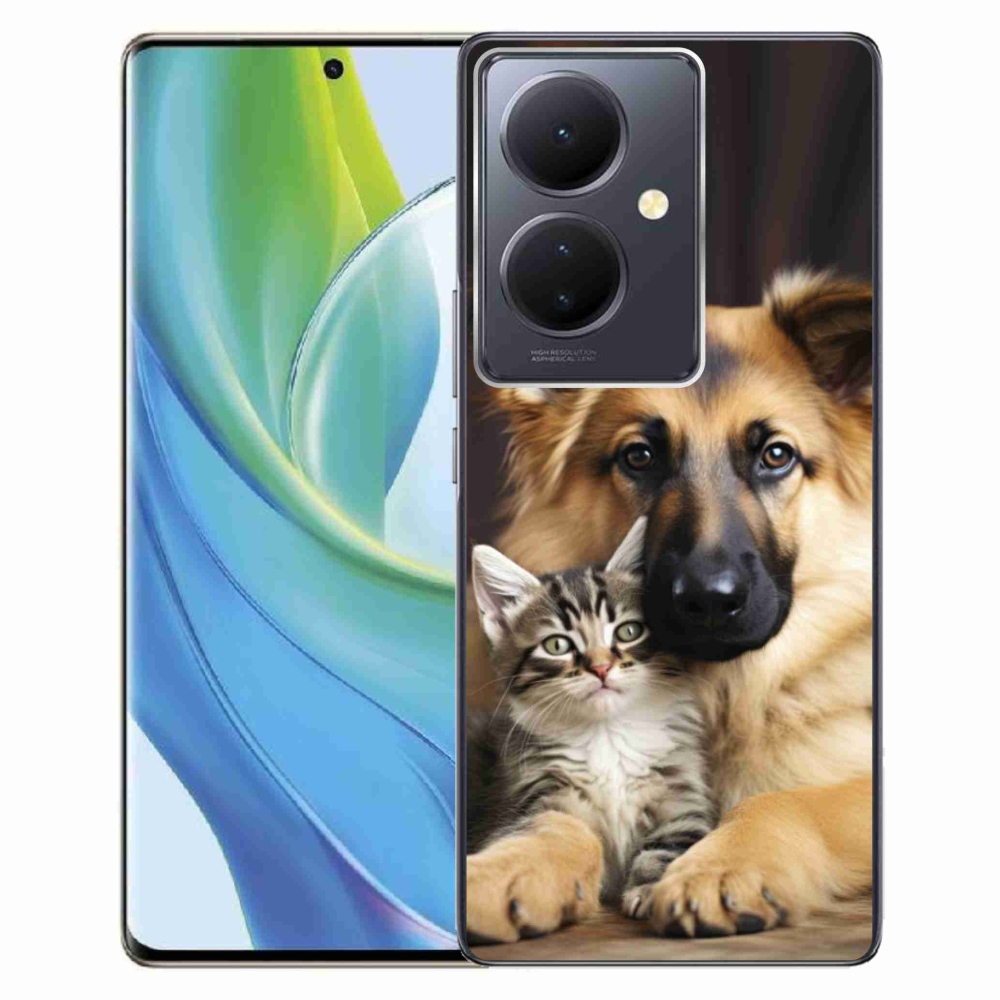 Gélový kryt mmCase na Vivo V29 Lite 5G - zvieracie priateľstvo