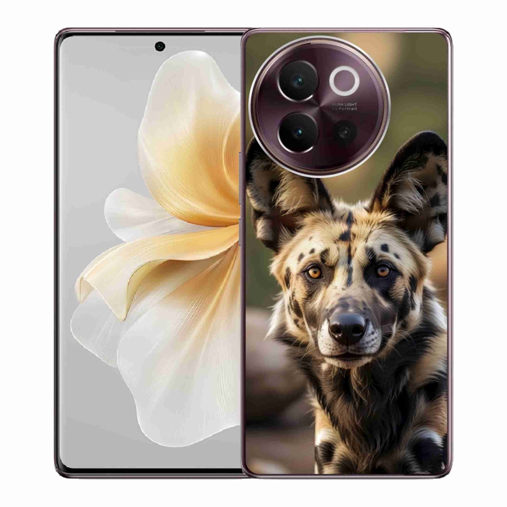 Gélový kryt mmCase na Vivo V40 Lite 5G - africký divoký pes