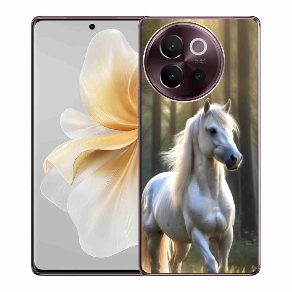 Gélový kryt mmCase na Vivo V40 Lite 5G - biely kôň 3