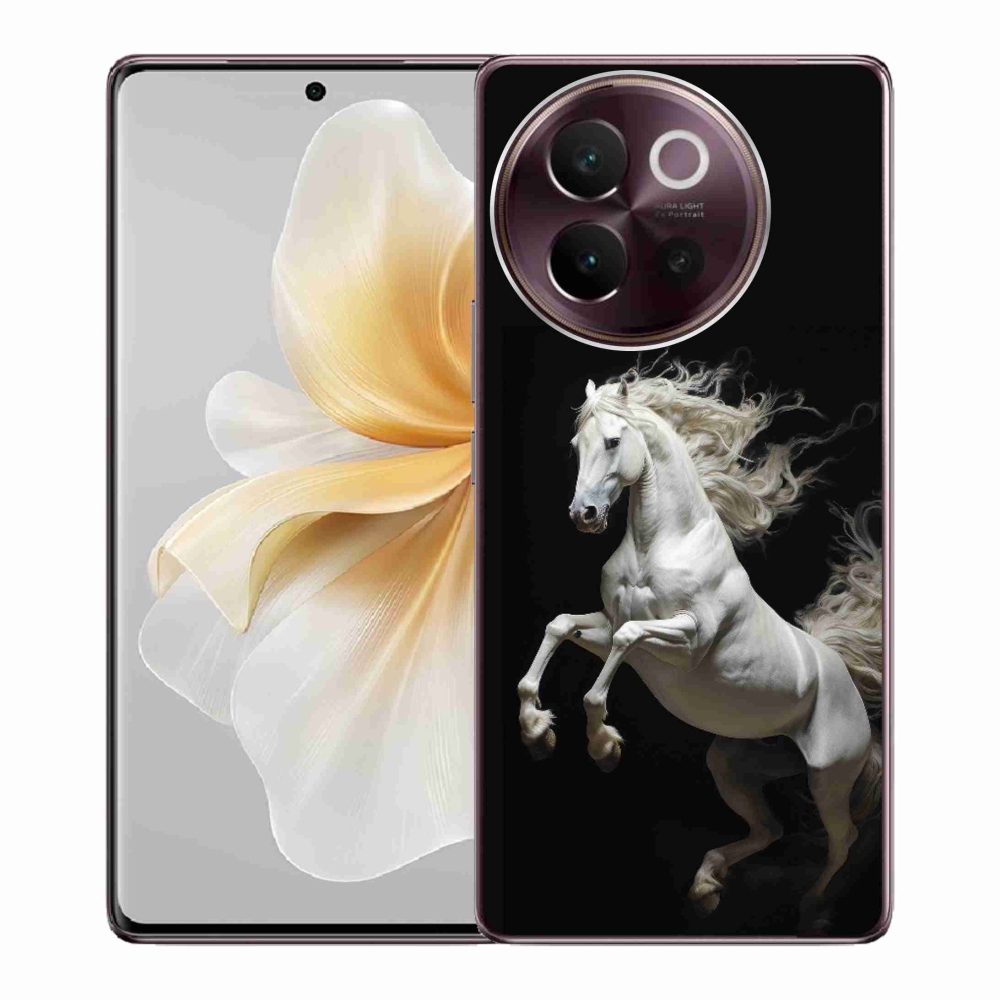 Gélový kryt mmCase na Vivo V40 Lite 5G - biely kôň 4