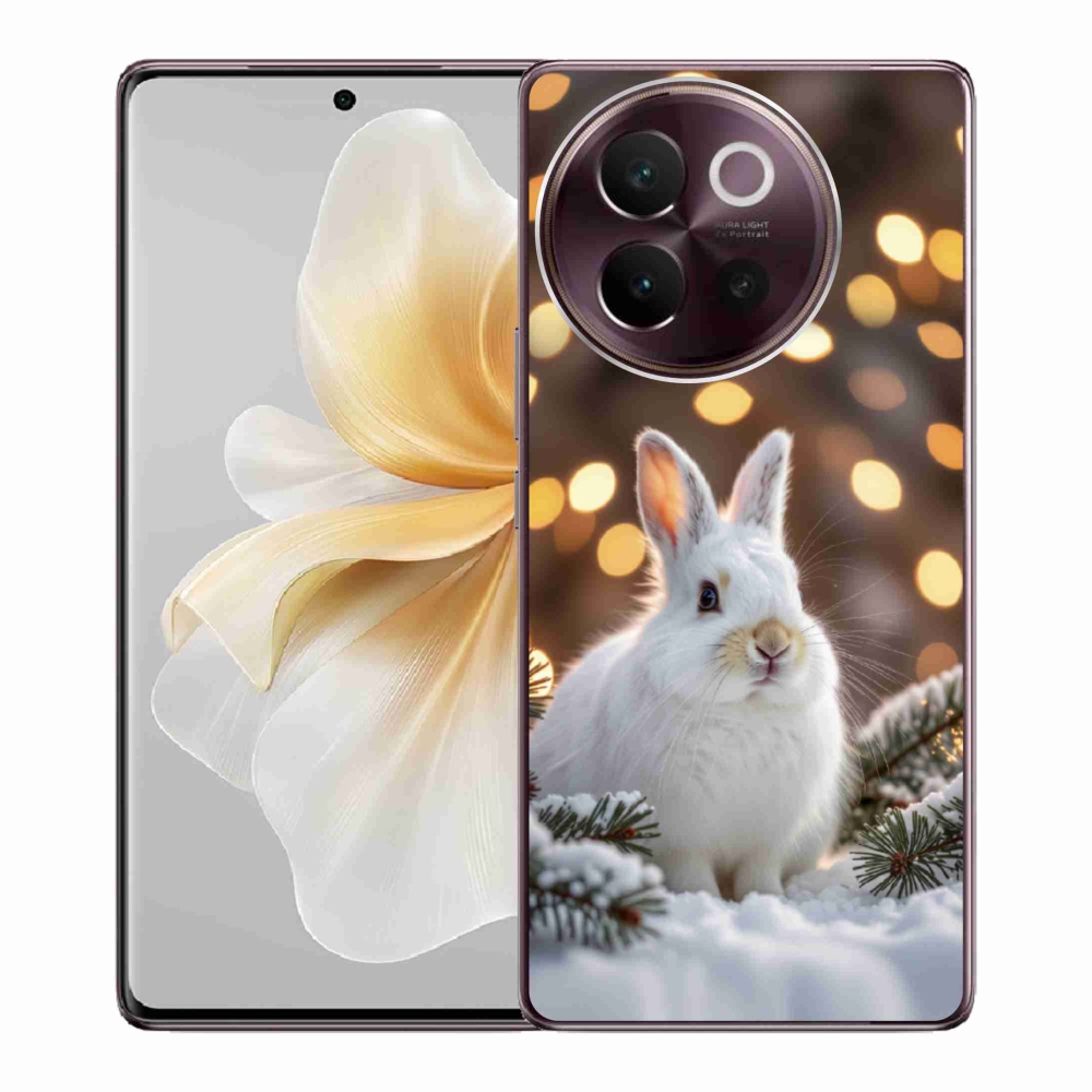 Gélový kryt mmCase na Vivo V40 Lite 5G - biely zajac