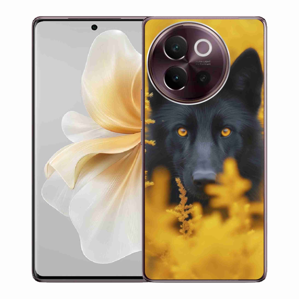 Gélový kryt mmCase na Vivo V40 Lite 5G - čierny vlk 2