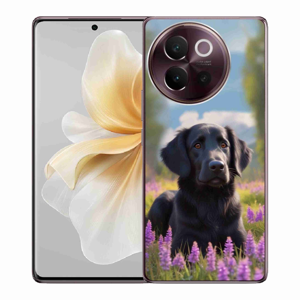 Gélový kryt mmCase na Vivo V40 Lite 5G - elegantný čierny retriever