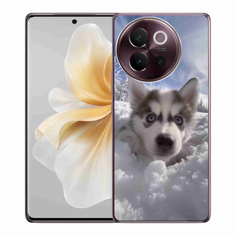Gélový kryt mmCase na Vivo V40 Lite 5G - husky v snehu
