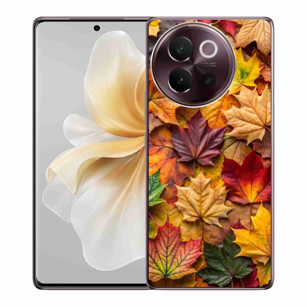 Gélový kryt mmCase na Vivo V40 Lite 5G - javorové listy 2
