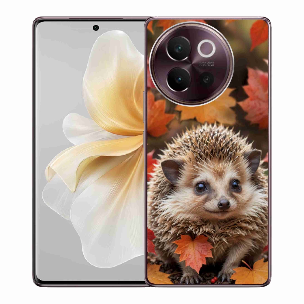 Gélový kryt mmCase na Vivo V40 Lite 5G - ježko v lístia