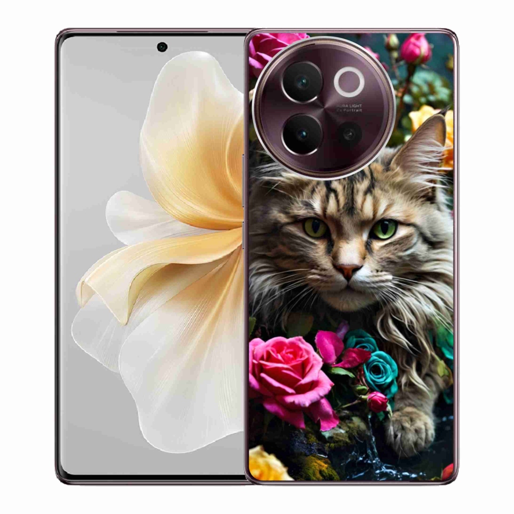 Gélový kryt mmCase na Vivo V40 Lite 5G - mačacie pohľad 2