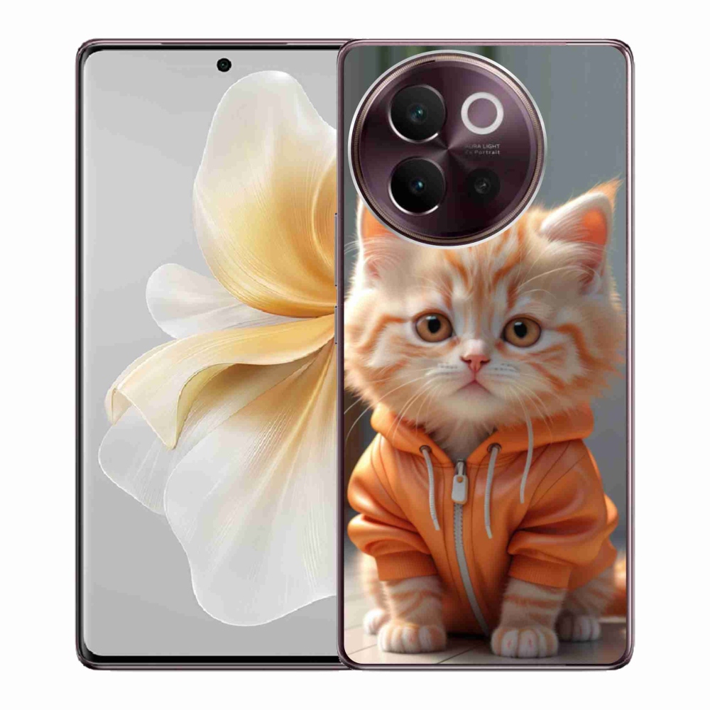 Gélový kryt mmCase na Vivo V40 Lite 5G - mačiatko v mikine