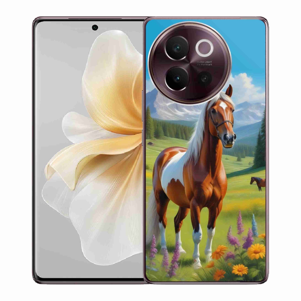 Gélový kryt mmCase na Vivo V40 Lite 5G - kôň na lúke