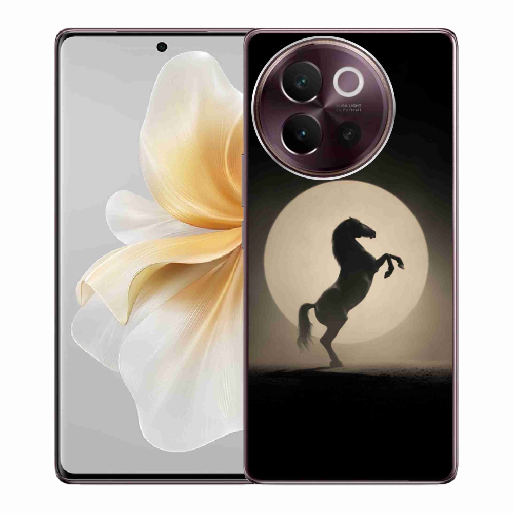 Gélový kryt mmCase na Vivo V40 Lite 5G - kôň v siluete