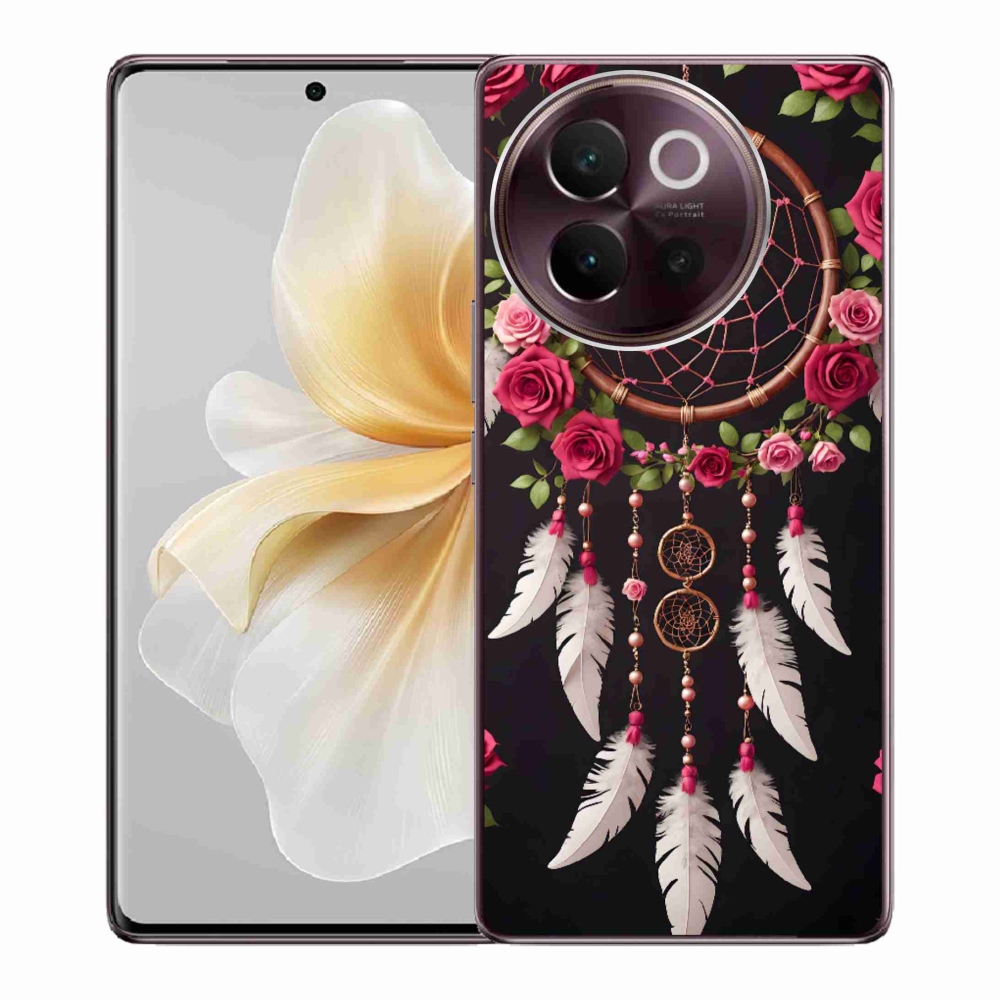 Gélový kryt mmCase na Vivo V40 Lite 5G - lapač snov s ružami