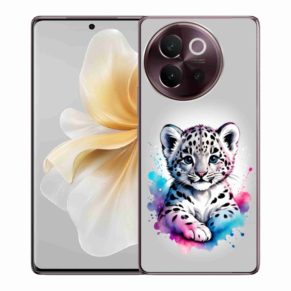 Gélový kryt mmCase na Vivo V40 Lite 5G - leopardej mláďa
