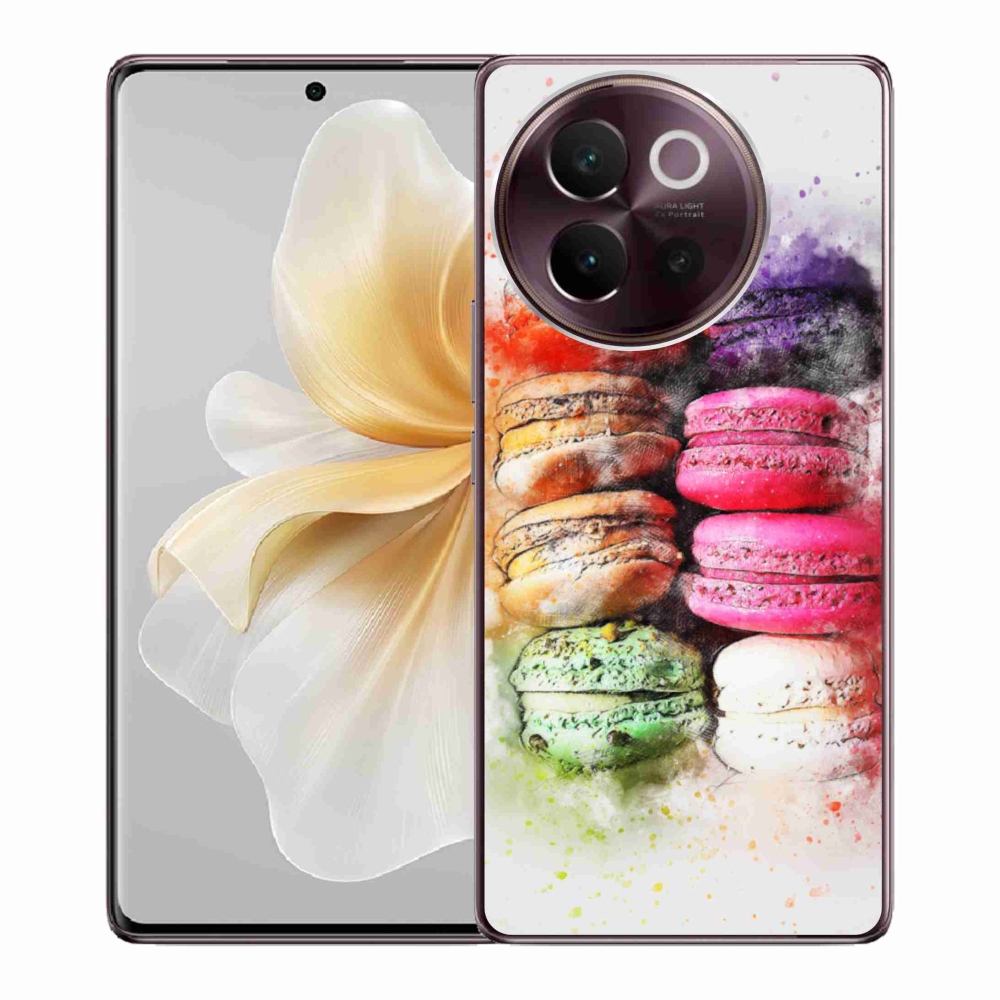 Gélový kryt mmCase na Vivo V40 Lite 5G - makrónky