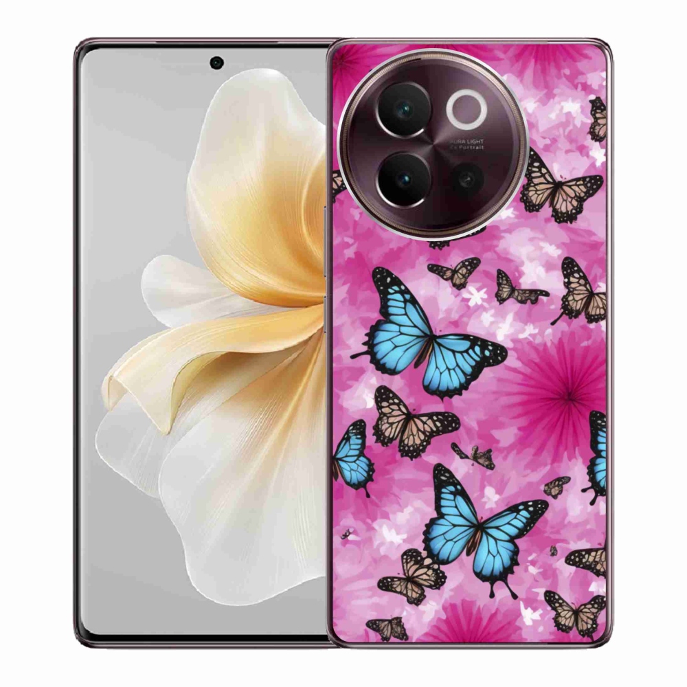 Gélový kryt mmCase na Vivo V40 Lite 5G - motýlia záhrada