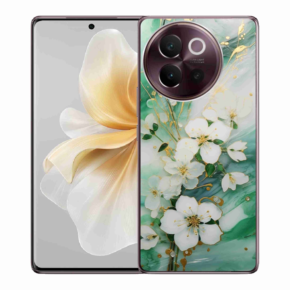 Gélový kryt mmCase na Vivo V40 Lite 5G - nežné kvety