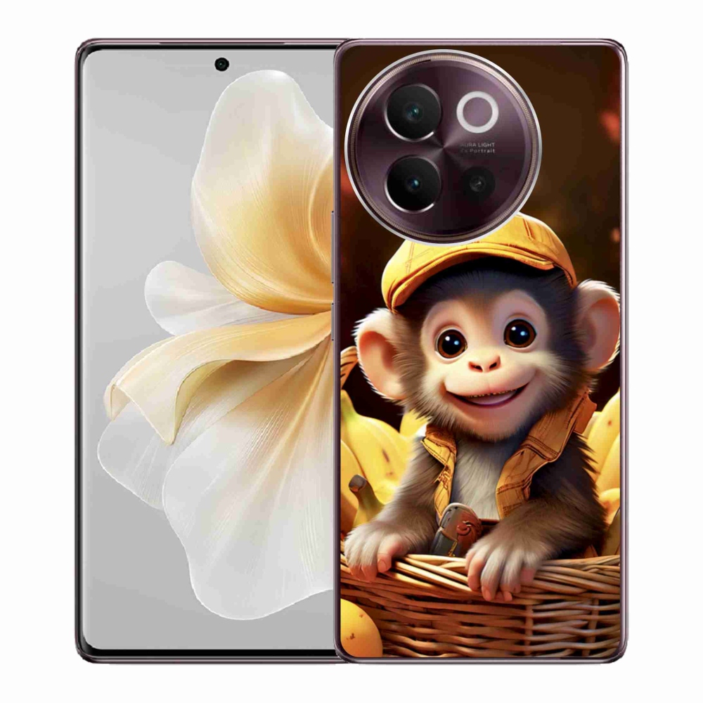 Gélový kryt mmCase na Vivo V40 Lite 5G - opice v košíku