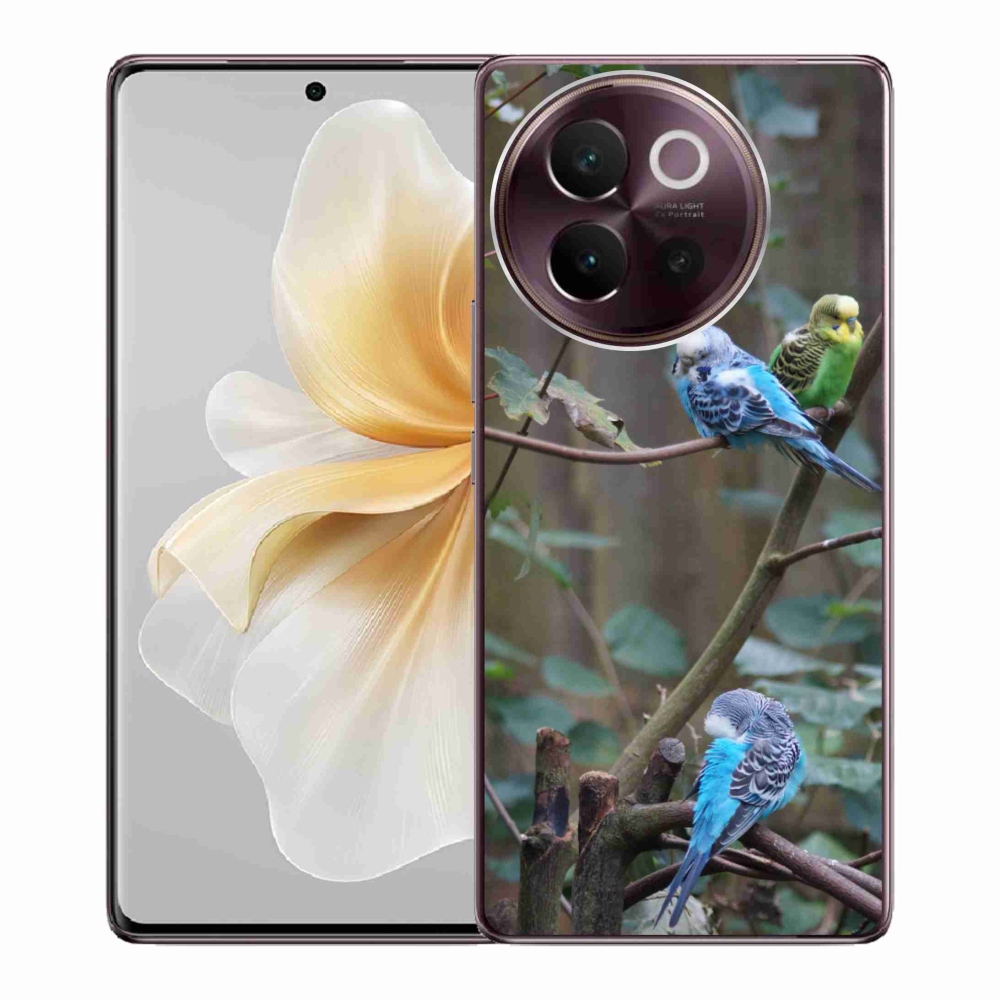Gélový kryt mmCase na Vivo V40 Lite 5G - papagáje na vetve