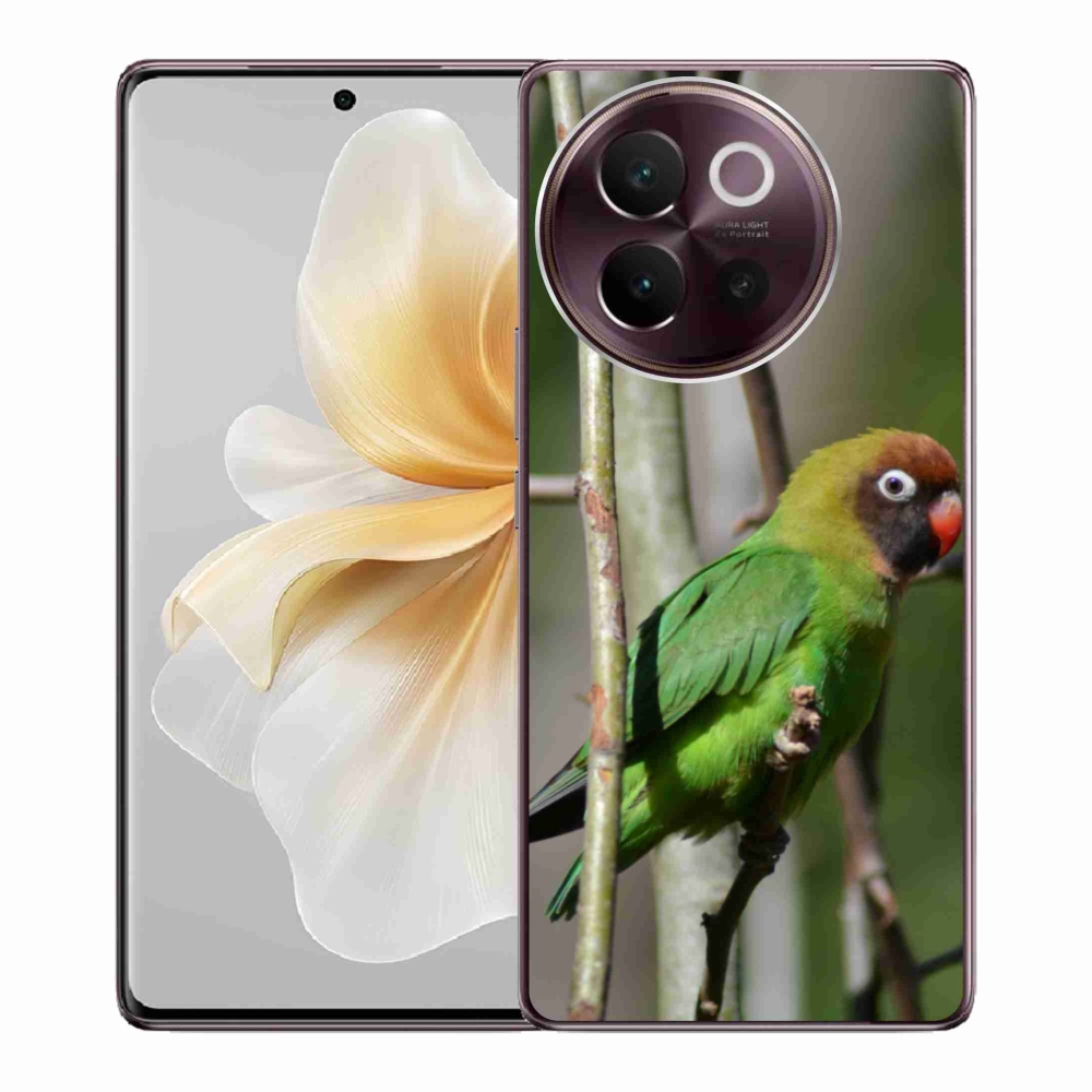 Gélový kryt mmCase na Vivo V40 Lite 5G - papagáj agapornis